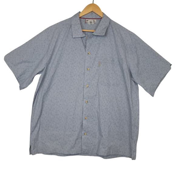 Vintage Columbia Vertex Men's Button-Up Shirt Sz XL Short Sleeve Gray Casual - Picture 2 of 8